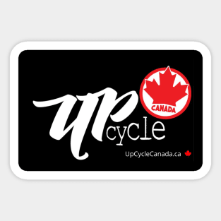 UpCycle Canada (dark background) Sticker